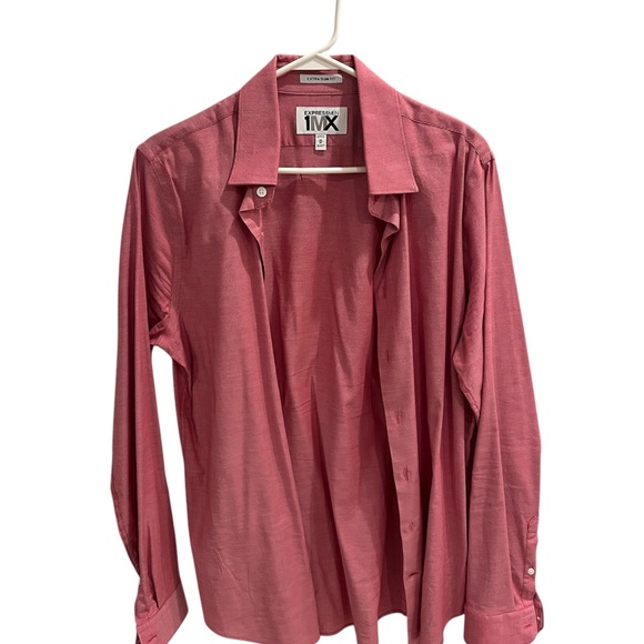 Express Other - Express Men's Casual Button Down Shirt - Red